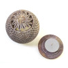 Candlestick made of carved soap stone (d-8 cm)
