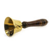 Bell, bronze with a wooden handle (18x6.5x6.5 cm)