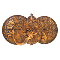Carved wooden panel 