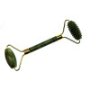 Facial massager jade roller + hedgehog with a handle in a case (16x5.5x2 cm)