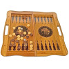 Bamboo backgammon with chess 