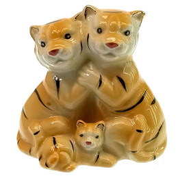 Porcelain tigers (8x9x5 cm)