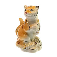 Tiger porcelain (10x6x7 cm)