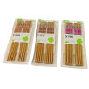 Bamboo chopsticks (10 pairs) (28x14x2 cm)