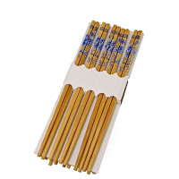 Bamboo chopsticks (10 pairs) (24.5x9x1.5 cm)