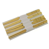 Bamboo chopsticks (10 pairs) (28x14x2 cm)