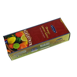 Orange Lemon Lime (Orange, Lemon, Lime) (Satya) pollen incense hexagon