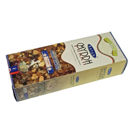 Myrrh (Peace) (Satya) pollen incense hexahedron