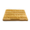 Ukrainian alphabet, according to the Montessori system (35 * 29 * 1.8 cm), solid alder, stylus-2pcs, covered with linseed oil