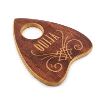 Spiritualist pointer for OUIJA spirit board, dark (14×11.5×0.8cm)