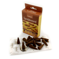 Sandalwood Premium Incense Cones (Sandalwood)(Tulasi) Cones