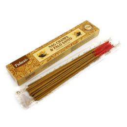 Nag Champa & Palo Santo Incense Stiks 15 g (Пилкові пахощі Наг Чампа і Пало Санто) (Tulasi)