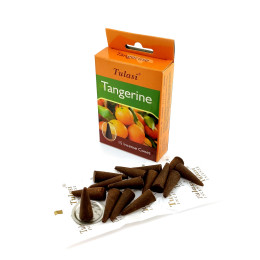 Tangerine Premium Incense Cones (Мандарин)(Tulasi) Конусы
