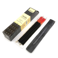 Vanilla 40 Stiks with Incense Holder (Пахощі 40 штук з дерев'яною підставкою) (Tulasi)