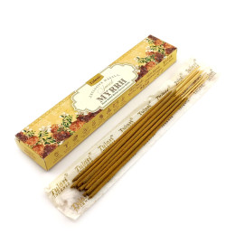 Myrrh Incense Stiks 15 g (Пилкові пахощі Мірра 15 грам) (Tulasi)