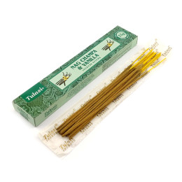 Nag Champa & Vanilla Incense Stiks 15 g (Пилкові пахощі Наг Чампа і Ваніль 15 грам) (Tulasi)
