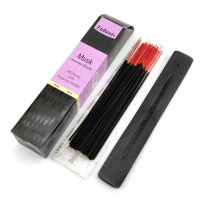 Musk 40 Stiks with Incense Holder (Incense 40 pieces with wooden stand)(Tulasi)