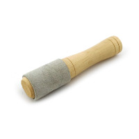 Resonator wood with leather for singing bowl/bell (13.5 cm)
