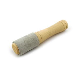 Резонатор дерево зі шкірою для чаші/дзвіночка, що співає (13,5 см)