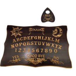 Спиритическая доска OUIJA "Эксклюзивная" на английском языке (46×29×1,8см),резная,массив дерева