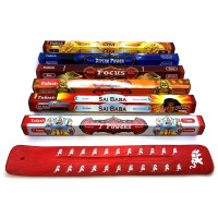 A set of incense "Spiritual Growth" with a wooden stand (Tulasi)