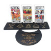 Stands for Tarot cards (25×7.5cm) and (10.5×12.5cm) elements, black.