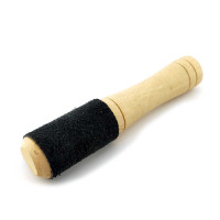 Resonator wood with leather for singing bowl / bell (13.5 cm), suitable for all types of bowls