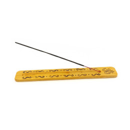 Incense stand "Amber", with a pattern (26x4x0.7 cm), solid wood.