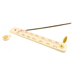 Подставка под благовония ,многофункциональная "Слоновая кость", с рисунком (260х40х7 мм), массив дер