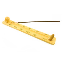 Підставка під пахощі, багатофункціональна "Натуральне дерево", з малюнком (260х40х7 мм), масив