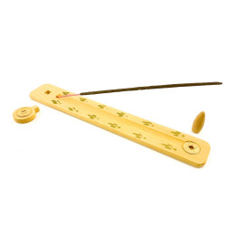 Підставка під пахощі, багатофункціональна "Натуральне дерево", з малюнком (260х40х7 мм), масив