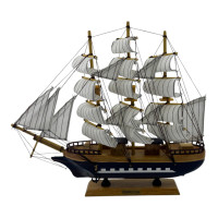 Model of a sailboat on a stand (40x34x6.5 cm)