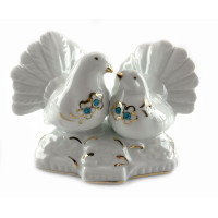 Pigeons couple ceramic (120 x 60x80 mm)