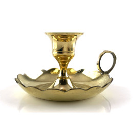 Подсвечник бронзовый с  ручкой (11,3х9,7х6 см)