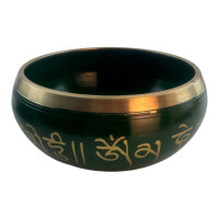 DISCOUNT Green singing bowl (d-15.3 cm h-7.2 cm)