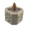 Подсвечник-подставка для благовоний из мыльного камня колодец( 5.6х5.6х4 см)