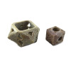 Candlestick-stand for incense made of soapstone, figured (7.8x7.8x4.0 cm)