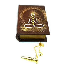 Скринька "Маятник" (11х8х3, 6 см), для зберігання біоенергетичних маятників коричнева.