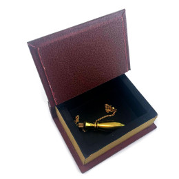 Скринька "Маятник" (11х8х3, 6 см), для зберігання біоенергетичних маятників коричнева.