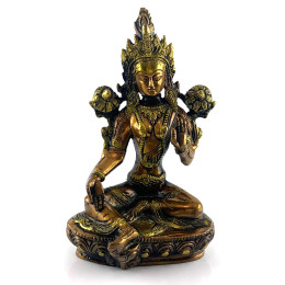 Зеленая Тара бронзовая ( 20х13х9 см)