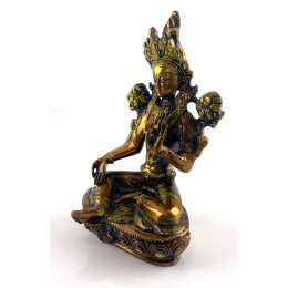 Зеленая Тара бронзовая ( 20х13х9 см)