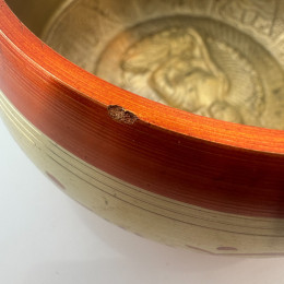 DISCOUNT Singing bronze bowl "Buddha" (13x12x6.2 cm)