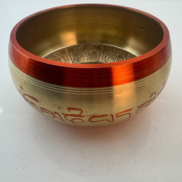 DISCOUNT Singing bronze bowl "Buddha" (13x12x6.2 cm)