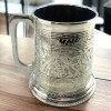 Bronze silver mug (14x 11.4x 10.9 cm) 400 ml