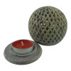 Candlestick Aroma holder made of soapstone (8x 7.8x 4.8 cm)