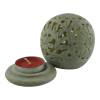 Candlestick Aroma holder made of soapstone (8.2x 8x 5.1 cm)
