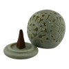 Candlestick Aroma holder made of soapstone (8.2x 8x 5.1 cm)