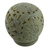 Candlestick Aroma holder made of soapstone (8.2x 8x 5.1 cm)