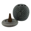 Candlestick Aroma holder made of soapstone (8x 7.8x 4.8 cm)