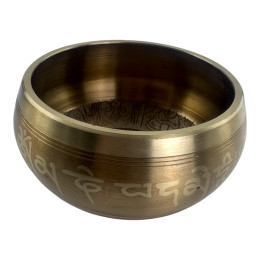 DISCOUNT: Bronze Singing Bowl "Buddha" (6.5 x 13 x 11.8 cm)